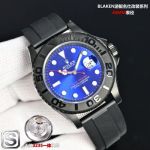 SJ Factory Rolex Yacht-Master 40mm Titanium 3235 Movement Blue Face Flurorubber Strap Watch